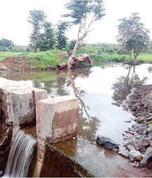 Photo gallery: Water Conservation - Doh Model, a small stone check dam