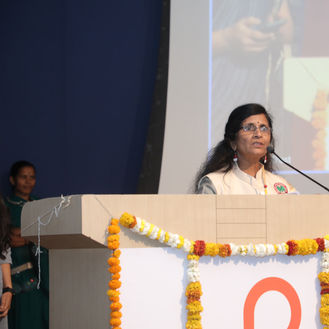 Dr Khirwardkar anchoring the event