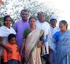 How and when it started: a family group with elders in a village