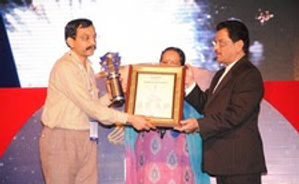 Spirit of Humanity Award at the hands of Health Minister (Mr. Shetty) of Maharashtra State