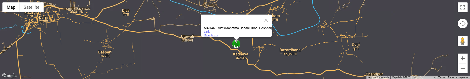 MAHAN Trust (Mahatma Gandhi Tribal Hospital) on the map